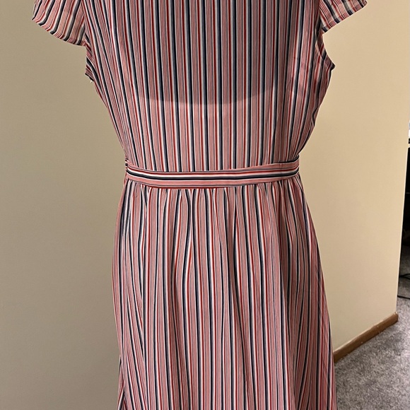 ModCloth Striped Red and Blue Women's Dress - Picture 3 of 5